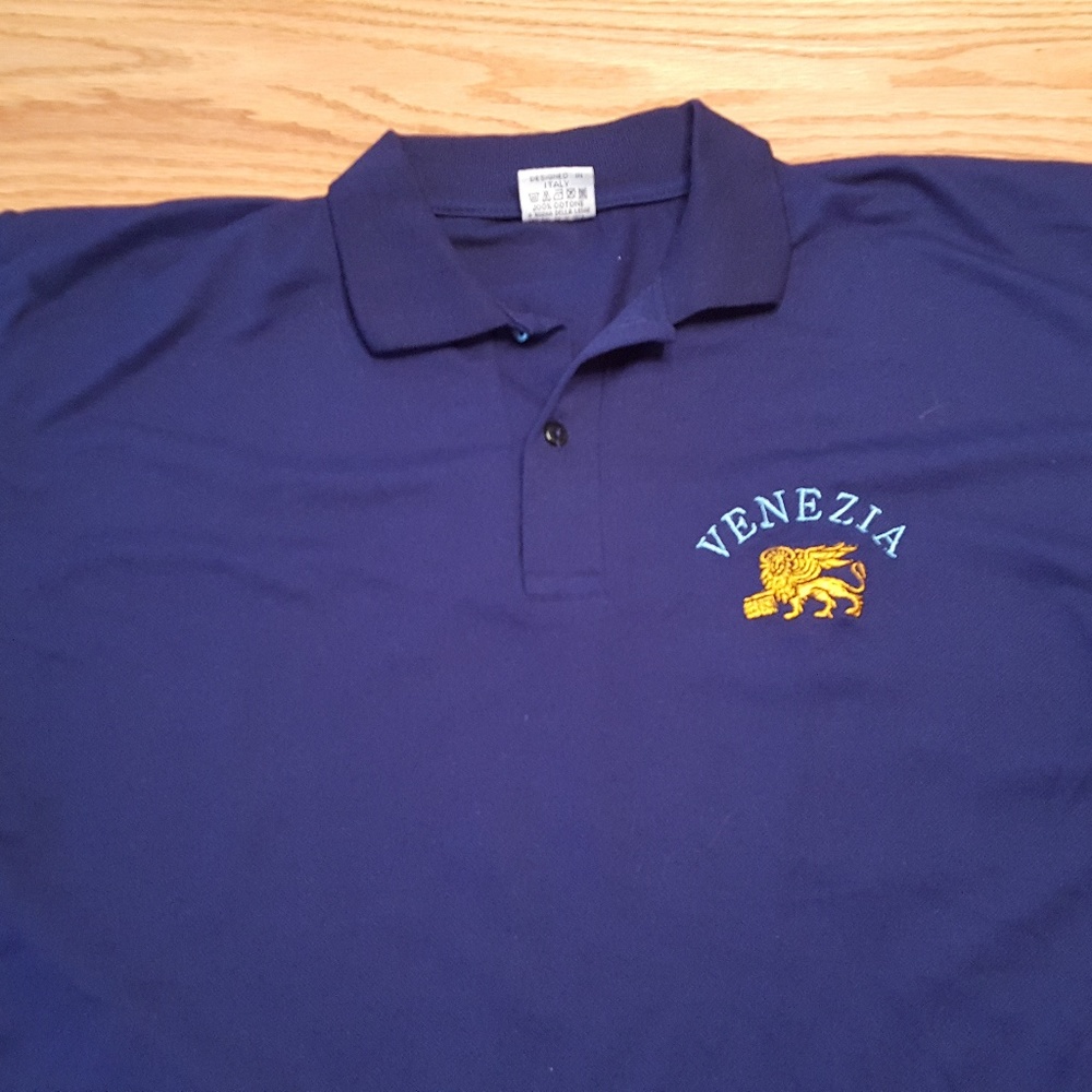Venezia Blue Polo Size XL